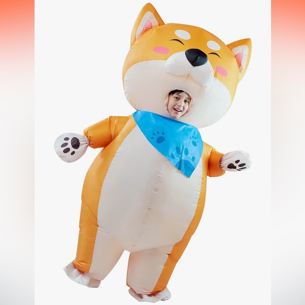 Spooktacular Creations -Full body Shiba Inu inflatable costume size 7-10 years